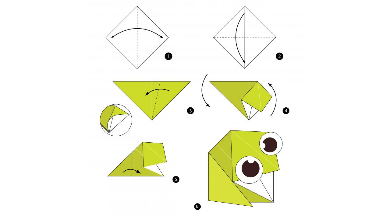 Оригами из бумаги - схемы