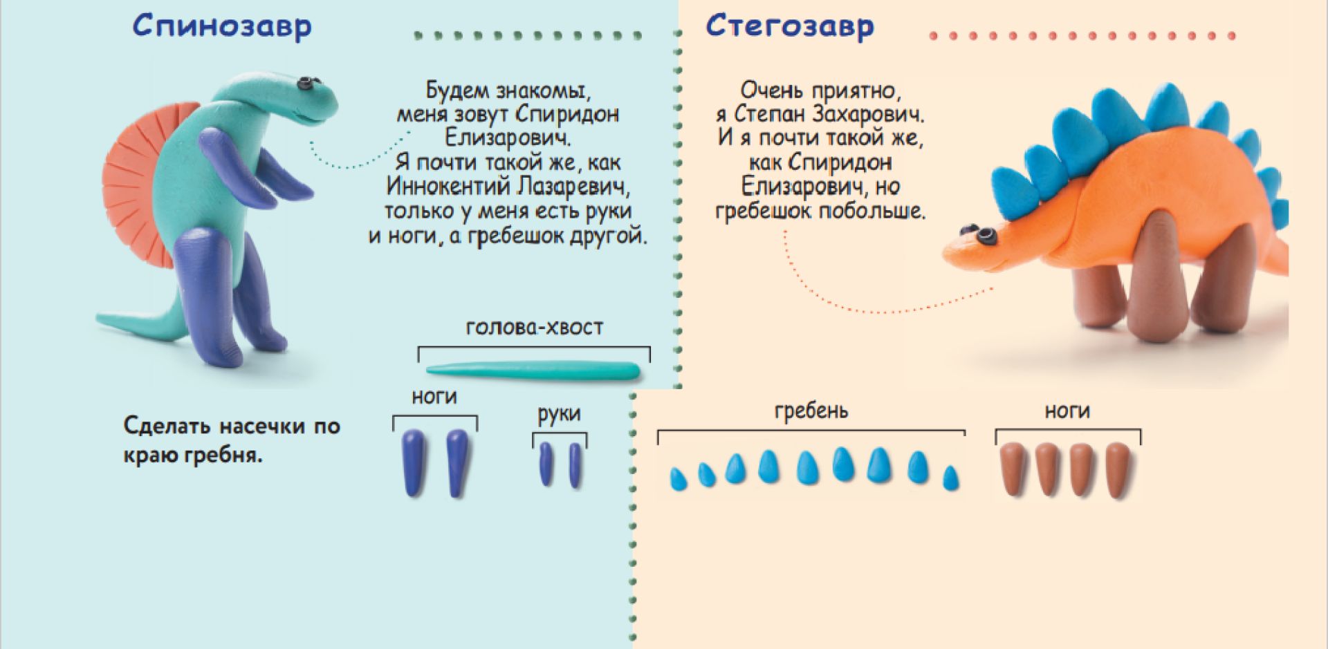 Лепим из пластилина: парк динозавров - Телеканал «О!»