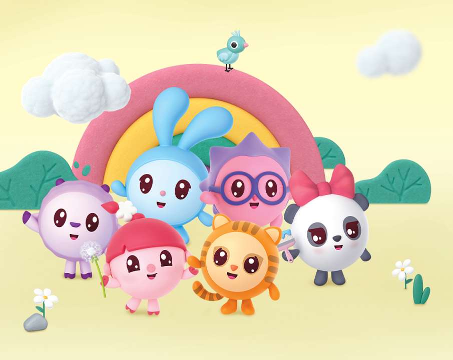 Раскраски  из мультсериала "Малышарики"